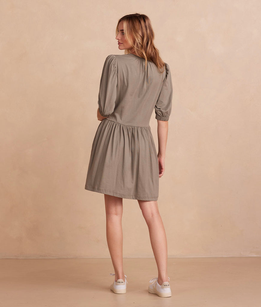 The Luxe Pima Puff-Sleeve Mini | Dress Summersalt
