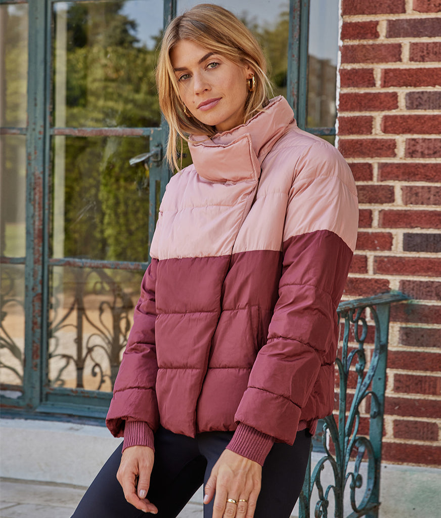 The Colorblock Eco Puffer Jacket