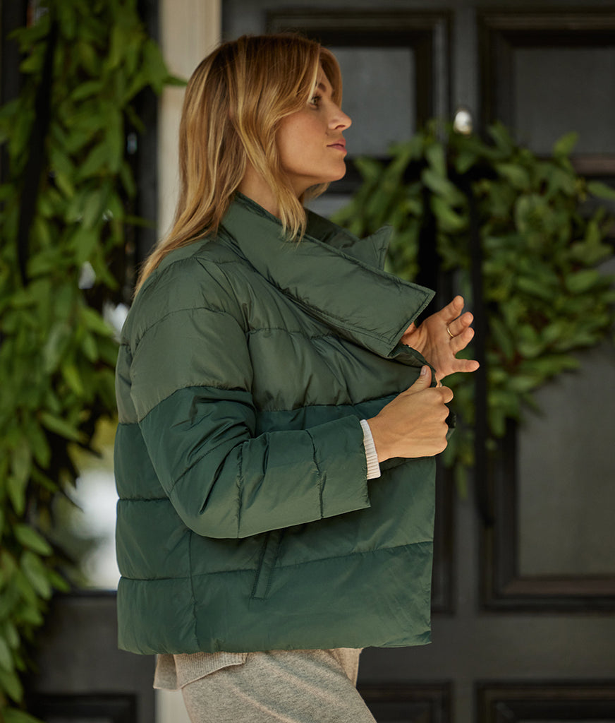 The Colorblock Eco Puffer Jacket | Summersalt