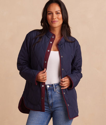 Select Crop Jacket, Black Cherry