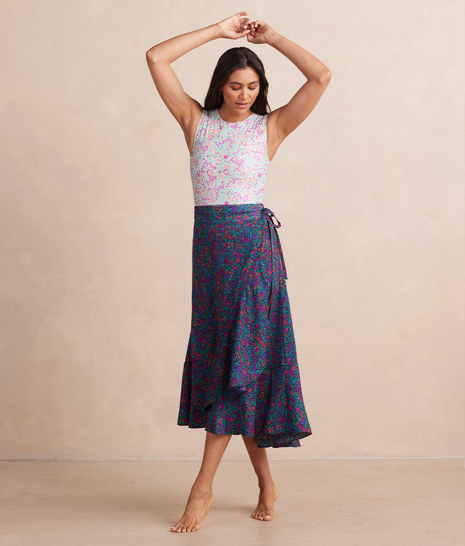 The Beach to Brunch Wrap Skirt - Main