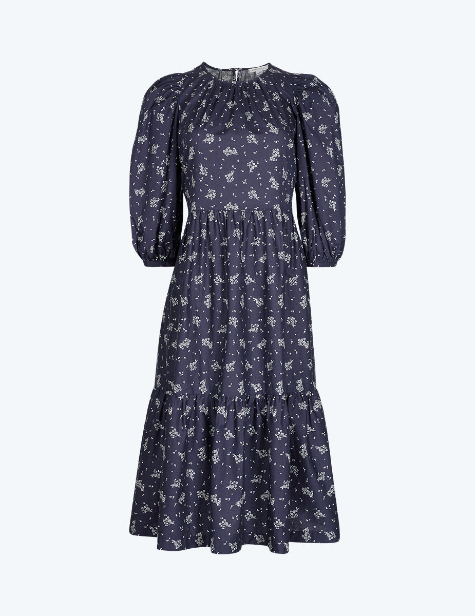 The Countryside Poplin Tiered Shirtdress